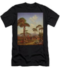 Arabs and Camels in Wooded Landscape Prosper Georges Antoine Marilhat T-Shirt