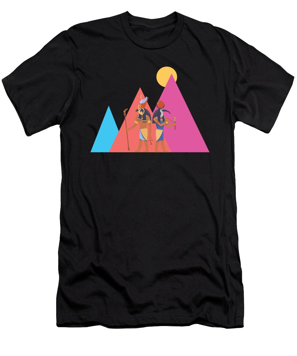 Egyptian Pyramids Egypt Moon T-Shirt
