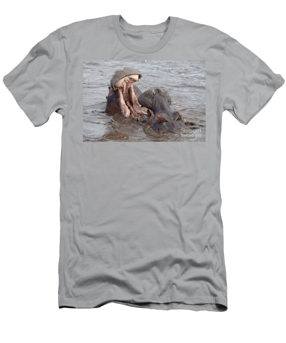 Fighting Hippos Bernd Rohrschneider T-Shirt