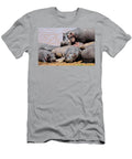 Hippos By Mara River in Maasai Mara Greg Dimijian T-Shirt