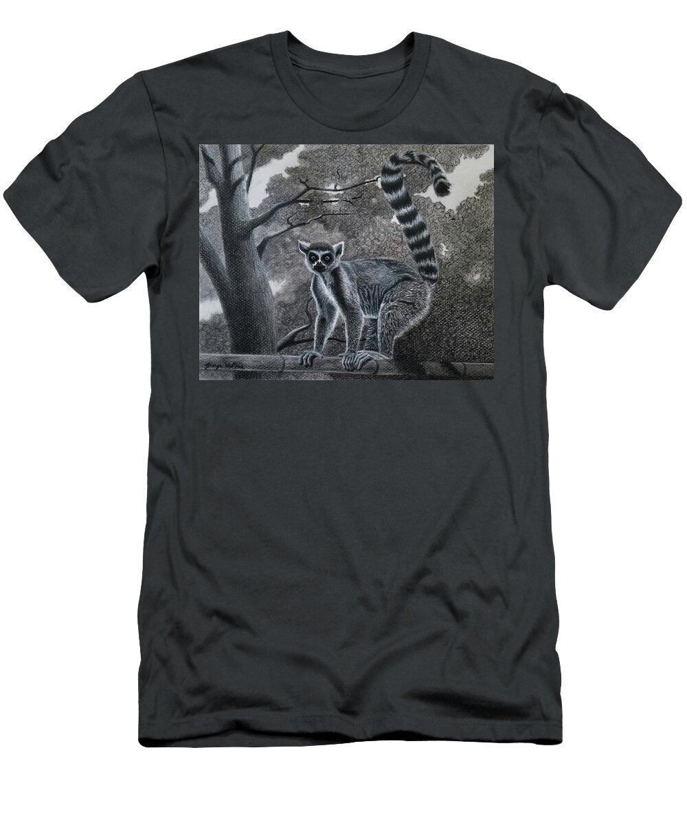 Ring Tailed Lemur with Tree George Mcphee T-Shirt